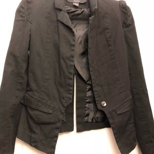 Akira padded shoulder blazer